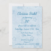 Elke leeftijd verjaardagsfeestje Vergeet-me-niet B Kaart (Achterkant)