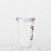 Elke leeftijd verjaardagsklaar ingesteld op rode b acryl drinkbeker (Rechts)