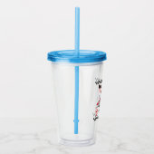 Elke leeftijd verjaardagsklaar ingesteld op rode b acryl drinkbeker (Rechts)