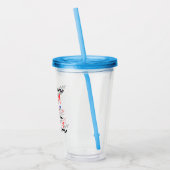 Elke leeftijd verjaardagsklaar ingesteld op rode b acryl drinkbeker (Links)