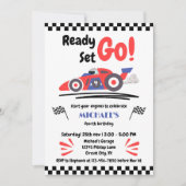 Elke leeftijd verjaardagsrace op over Red Blue Rac Kaart (Voorkant)