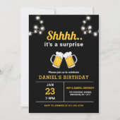 Elke leeftijd verrassingsbier verjaardagsfeestje kaart (Voorkant)