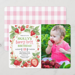 ELKE LEEFTIJD - Very Berry Strawberry Verjaardagsf Kaart