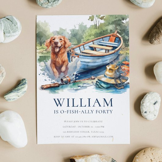 Elke leeftijd Volwassen Gevist Verjaardagsfeestje Kaart