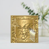 Elke leeftijd waarop goud wordt gevierd op gouden  kaart (Staand voorkant)