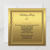 Elke leeftijd waarop goud wordt gevierd op gouden  kaart (Achterkant)