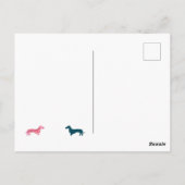 Elke leeftijd Waterverf ballon Dachshund Birthday Briefkaart (Achterkant)