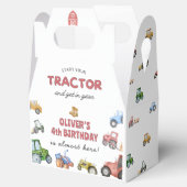 Elke leeftijd Waterverf tractor verjaardag Bedankdoosjes (Geopend)