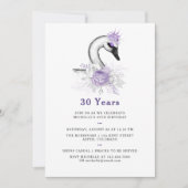 Elke Leeftijd Waterverf Zwangbloem Birthday Party Kaart (Voorkant)