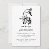 Elke Leeftijd Waterverf Zwangbloem Birthday Party Kaart (Voorkant)