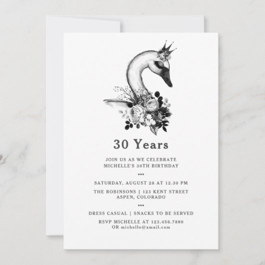 Elke Leeftijd Waterverf Zwangbloem Birthday Party Kaart (Voorkant)