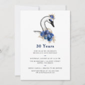 Elke Leeftijd Waterverf Zwangbloem Birthday Party Kaart (Voorkant)