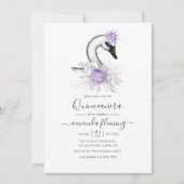 Elke Leeftijd Waterverf Zwangbloem Birthday Party Kaart (Voorkant)