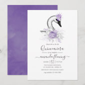 Elke Leeftijd Waterverf Zwangbloem Birthday Party Kaart (Voorkant / Achterkant)