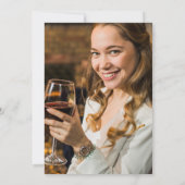 ELKE LEEFTIJD - Wijnlabel Verjaardagsuitnodiging Kaart (Achterkant)