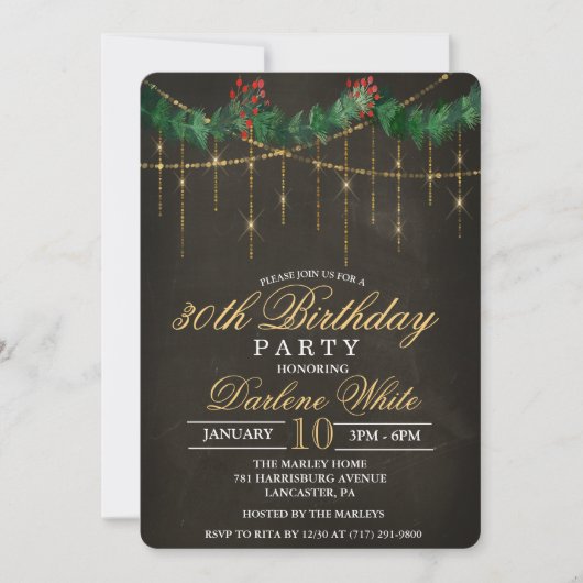 ELKE LEEFTIJD - Winterfeestdag - uitnodiging (Voorkant)