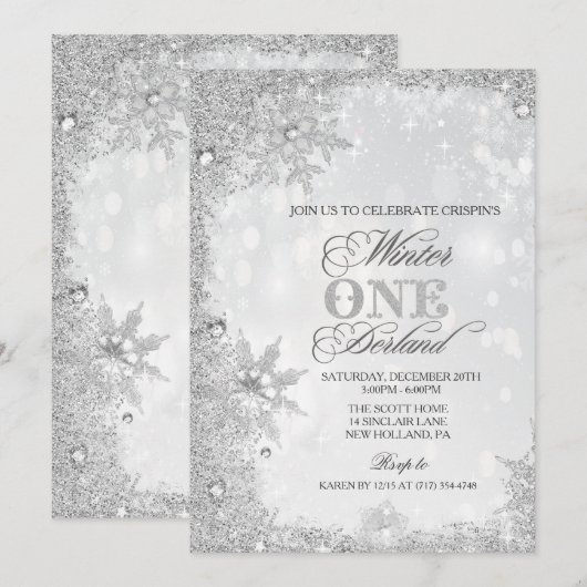 ELKE LEEFTIJD - Winterfeestdag - uitnodiging (Voorkant / Achterkant)