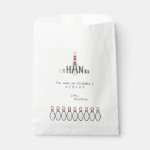 Elke leeftijd wit modern eenvoudig bowling verjaar