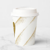 Elke leeftijd Zestien 50 & Fabulous Gold Glitter H Papieren Bekers (Links)