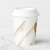 Elke leeftijd Zestien 50 & Fabulous Gold Glitter H Papieren Bekers (Rechts)