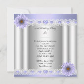 Elke leeftijd  Zilver Lila Ventilatorpartij Kaart (Achterkant)