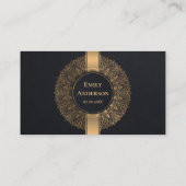 ELKE LEEFTIJD ZWART GOUD MANDALA 50E BIRTHDAY PLAATSKAARTJE (Achterkant)