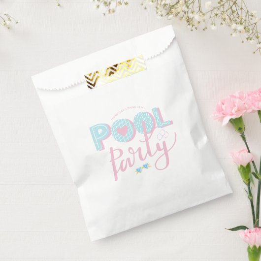 Elke leeftijd zwembad feest verjaardag bedankzakje (Gezegeld)