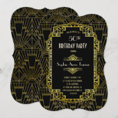 ELKE LEEFTIJDSE Black- EN Gold-geweldige Gatsby Bi Kaart (Voorkant / Achterkant)