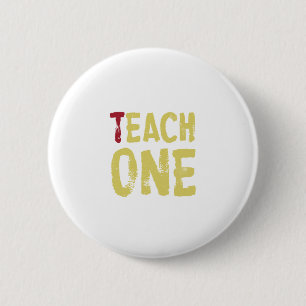 Elke les geeft één ronde button 5,7 cm