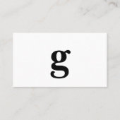 Elke letter, Eenvoudig Deluxe wit landschap Visitekaartje (Achterkant)