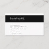 Elke letter, Eenvoudig Deluxe wit landschap Visitekaartje (Voorkant)