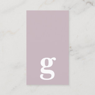 Elke letter, Simple Deluxe lavendel mauve Visitekaartje