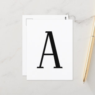 Elke letter zwart-wit of doe-het-zelf kleuren briefkaart