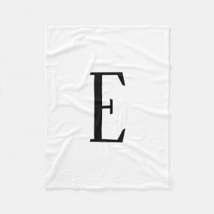 Elke letter Zwart & Wit of doe-het-zelf kleuren Fleece Deken
