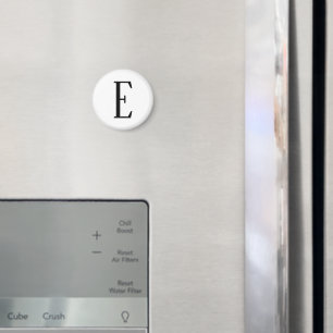 Elke letter zwart & wit of doe-het-zelf kleuren magneet