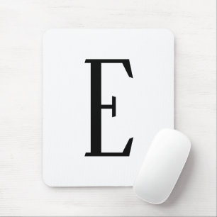 Elke letter Zwart & Wit of doe-het-zelf kleuren Muismat