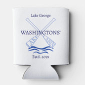 Elke lichte kleur achtergrond Lake Cabin Blikjeskoeler (Achterkant)