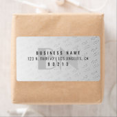 Elke Logo betegeld | Teruggaveadres grijs verloop Etiket (Insitu)