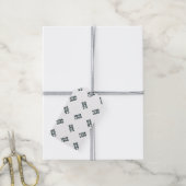 Elke logo of geüpload afbeelding | Verspreid patro Cadeaulabel (Met Touw)