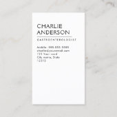 Elke logo van de kleurenmaag verticaal modern mini visitekaartje (Achterkant)