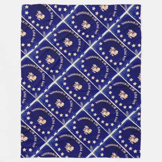 Elke lotto maar indiening - St. Augustinus Blue's Fleece Deken (Voorkant)