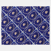 Elke lotto maar indiening - St. Augustinus Blue's Fleece Deken (Voorkant (Horizontaal))