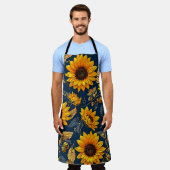 Elke maaltijd voelt als een meesterwerk: Zonnebloe Schort (Gedragen)