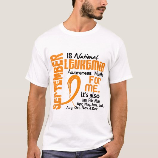 Elke maand van de maand Leukemie Bewustheid voor m T-shirt (Voorkant)
