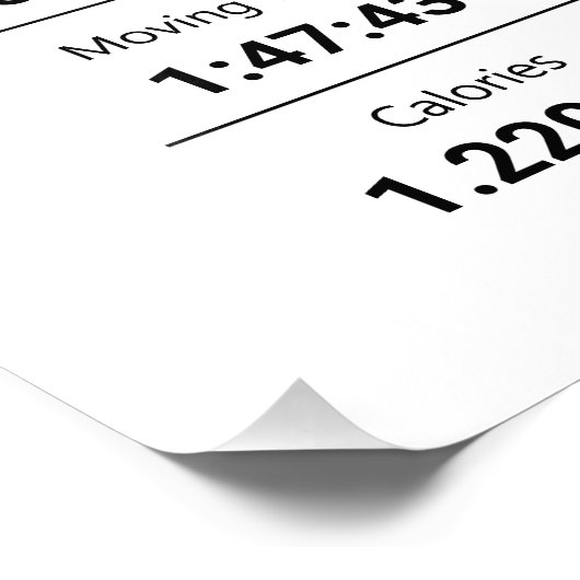 Elke marathonroute foto afdruk (Hoek)