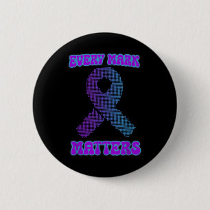 Elke Mark S, week van zelfmoordpreventie en stip d Ronde Button 5,7 Cm