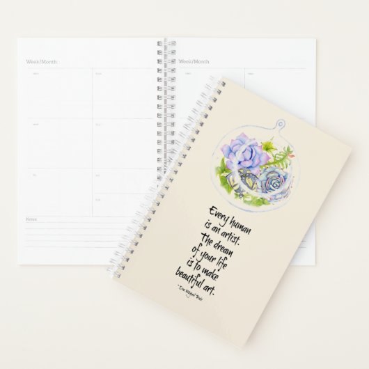 Elke Mens Is Een Kunstenaar Wekelijkse Planner (Display)