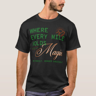 Elke mijl houdt Magic Camper Life - Groen T-shirt