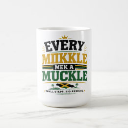 “Elke mikkle maakt een mukkle.”  Koffiemok