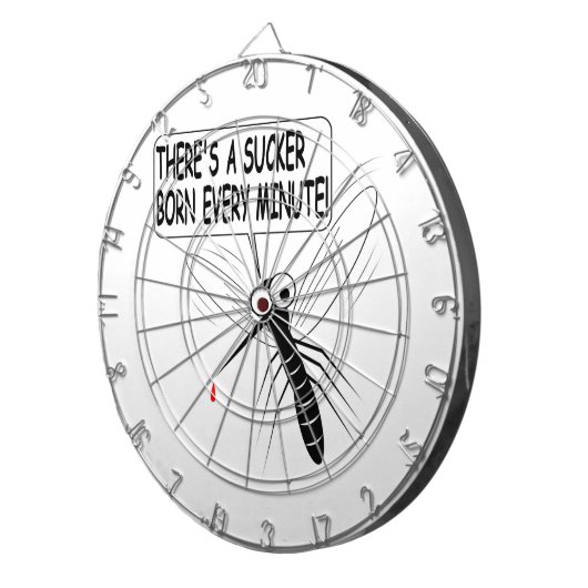 Elke minuut wordt er een Sucker geboren. Dartbord (Voorkant Rechts)